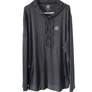 Stylish Gray Hoodie Long Sleeve Shirt